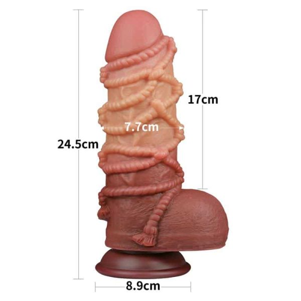Dildo Dual Layer King Size Nature 9.5 - Image 23