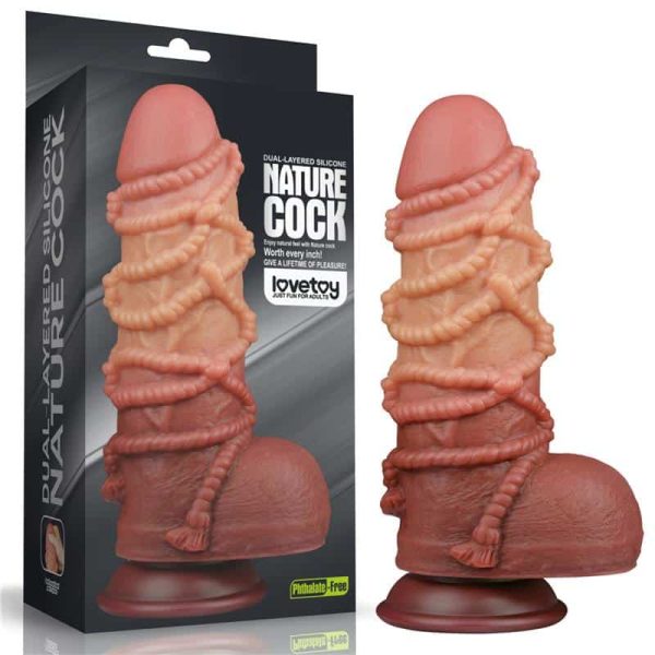 Dildo Dual Layer King Size Nature 9.5 - Image 24