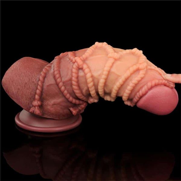 Dildo Dual Layer King Size Nature 9.5 - Image 17