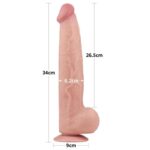 Dildo Dual Layer Sliding Skin 13.5 - Image 10