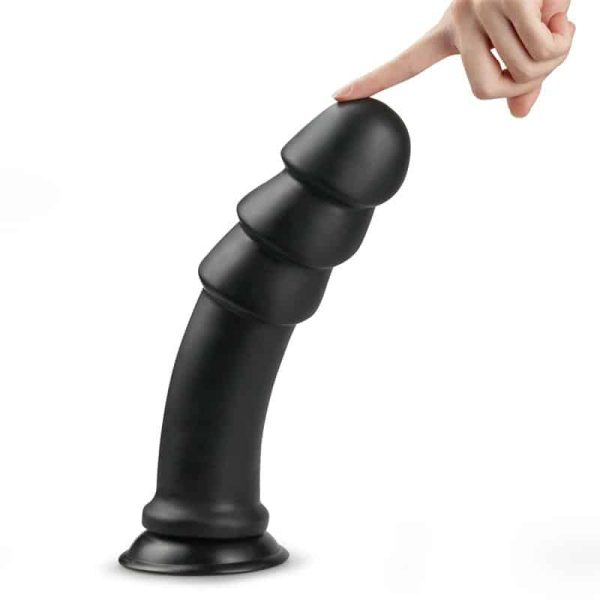 Dildo King Sized Anal Ripples 11.25 Black - Image 5
