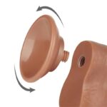 Dildo Sliding Skin 8 Brown - Image 5