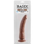 Dildo Slim 17,78 cm with Suction Cup - Brown - Image 2