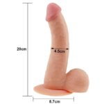 Dildo The Ultra Soft Dude 8.8 Flesh - Image 11