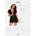 Diyosa Peignoir Black - Image 3