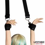 Door Swing Nylon Bind Neoprene Wrist Cuffs - Image 2