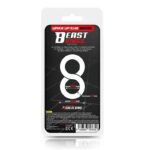 Double Penis Ring 100% Liquid Silicone 2 cm Black - Image 3