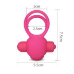 Double Vibrating Cockring Power Clit Duo Pink - Image 6