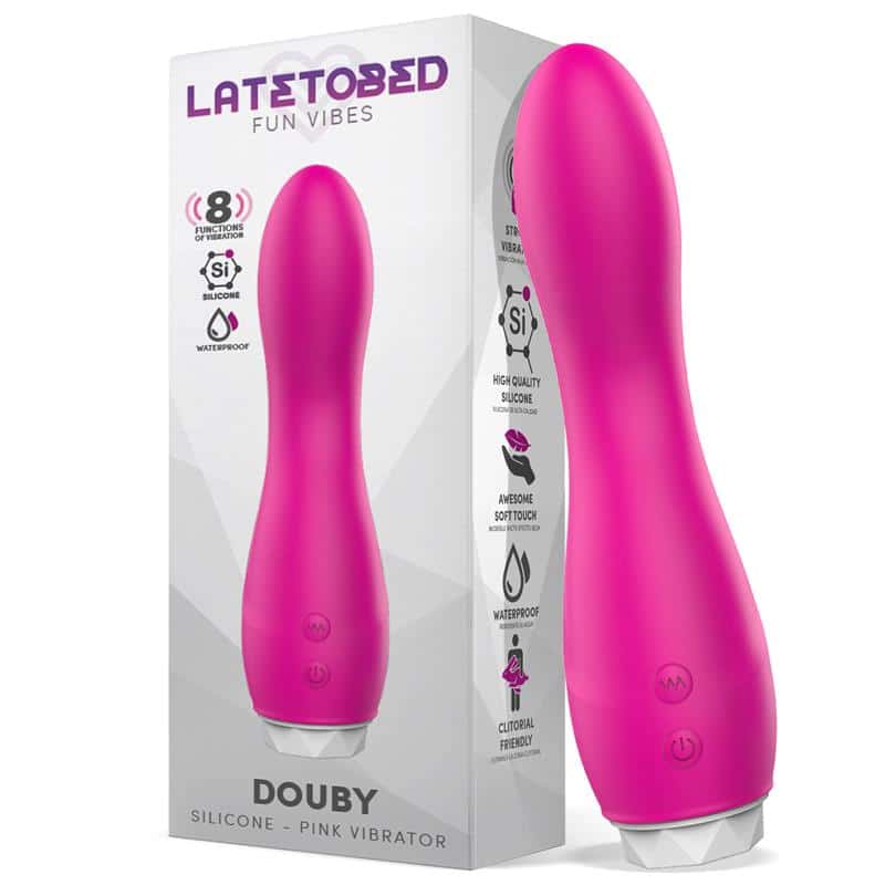 Douby-Vibe-Silicone-Pink Douby Vibe Silicone Pink - Image 1