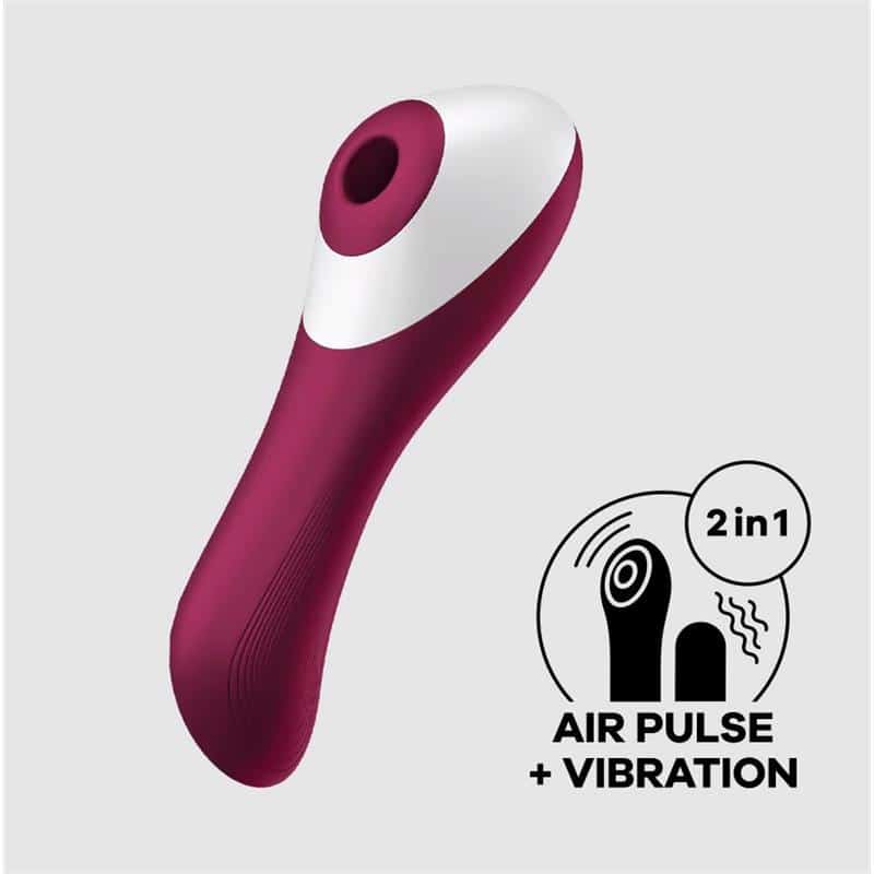 Dual-Crush-Vibe-And-Clitoris-Sucker-USB-Red Dual Crush Vibe And Clitoris Sucker USB Red - Image 1