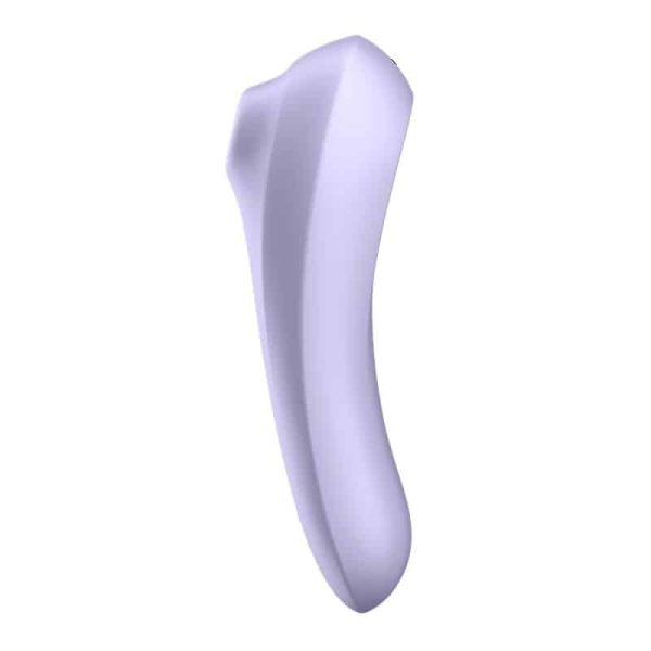 Dual Pleasure APP Vibe and Pule Air Sucker Rechargable Mauve - Image 2