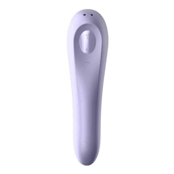 Dual Pleasure APP Vibe and Pule Air Sucker Rechargable Mauve - Image 3