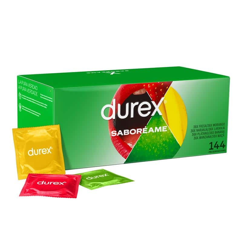 Durex-Flavored-Condoms-Saboreame-144-ud Condoms Saboréame 144 ud - Image 1
