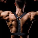 Fabrio Male Chest Bondage Harness Vegan Leather - Image 2
