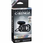 Fantasy C-Ringz Thick Dick Silicone Vibrating Cage Black - Image 3