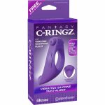 Fantasy C-Ringz Vibrating Silicone Taint-Alizer Purple - Image 3