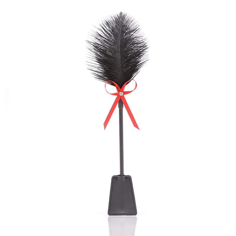 Feather-Tickler-and-Paddle-36-cm-RedBlack Feather Tickler and Paddle 36 cm Red/Black - Image 1