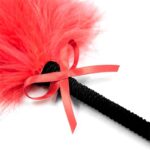 Feather Tickler with Bow 25 cm Red - Image 3