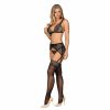 Firella 3 Piezes Set with Garter Belt Size L/X by OBSESSIVE