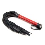 Flogger Diamond Pattern and Metal Hardware 39 cm Red - Image 2