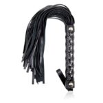 Flogger Diamond Pattern with Metal Hardware 39 cm Black - Image 2