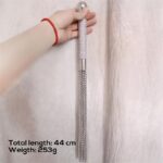 Flogger with Chain Tassel with Rhinestone Handle - Image 7