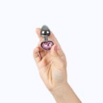Fuchsia Heart Metal Butt Plug Size S - Image 3