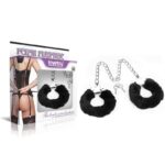 Furry Metal Ankle Cuffs Black - Image 5