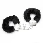 Furry Metal Handcuffs Black - Image 9