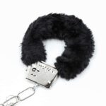 Furry Metal Handcuffs Black - Image 10
