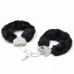 Furry Metal Handcuffs Black - Image 7