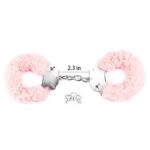 Furry Metal Handcuffs Pink - Image 2