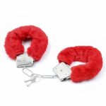 Furry Metal Handcuffs Red - Image 8