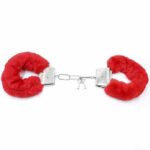 Furry Metal Handcuffs Red - Image 9