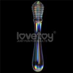 GLow in the Dark Glass Dildo Twilight Gleam Twin Pleasures - Image 2