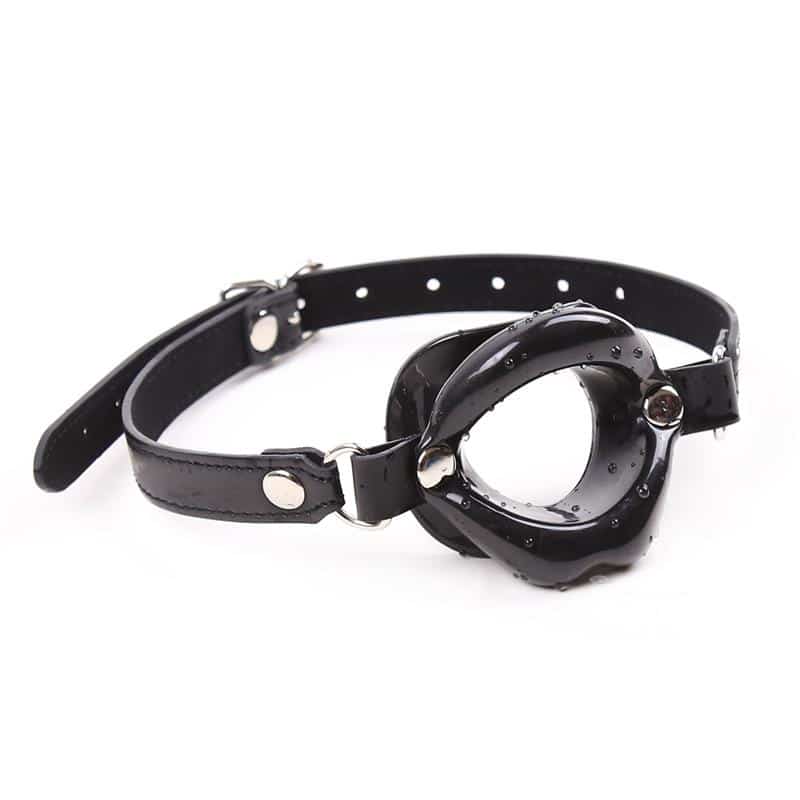 Gag-Ball-Mouth-Shaped-Black Gag Ball Mouth Shaped Black - Image 1