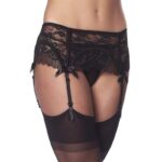 Garter Belt with Thong and Stockings Black - Image 9