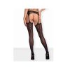 Garter Stockings S314 One Size Black by OBSESSIVE image 2