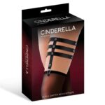 Garter with 3 Straps Vegan Leather One size - Image 2