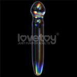Glow in the Dark Glass Dildo Twilight Gleam Prism Glass - Image 2