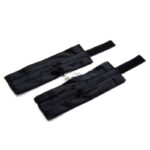 Handcuffs with Velcro with Long Fur Black - Image 5