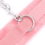 Handcuffs with Velcro with Long Fur Pink - Image 5