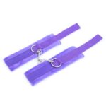 Handcuffs with Velcro with Long Fur Purple - Image 2