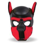 Hound Dog Hound with Removable Muzzle Neoprene Black/Red One Size - Image 3