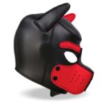 Hound Dog Hound with Removable Muzzle Neoprene Black/Red One Size - Image 4