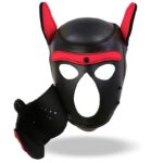 Hound Dog Hound with Removable Muzzle Neoprene Black/Red One Size - Image 5