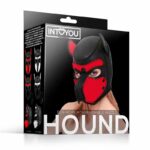 Hound Dog Hound with Removable Muzzle Neoprene Black/Red One Size - Image 6