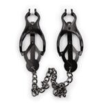 Japanese Nipple Clamps with Chain Black - Image 5