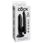 King Cock Double Vibrating Double Penetrator 8 - Black - Image 2