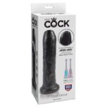 King Cock Realistic Dildo with Movable Foreskin Black 7 - Image 2